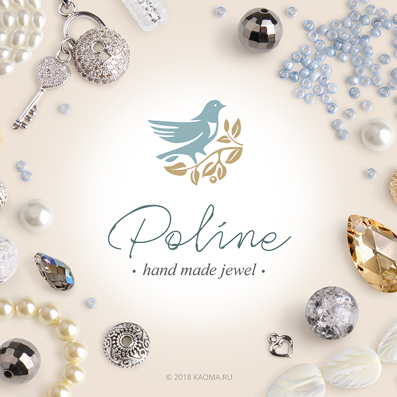 Логотип и бренд для бижутерии Poline Jewel