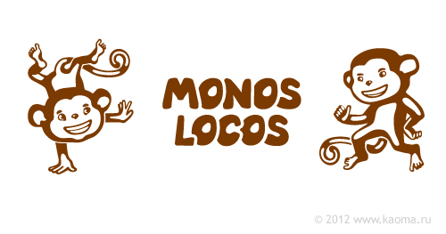 Логотип и фирменный стиль создавались с учетом названия бренда, ведь Monos Locos в переводе с испанского означает «сумасшедшие обезьянки», поэт