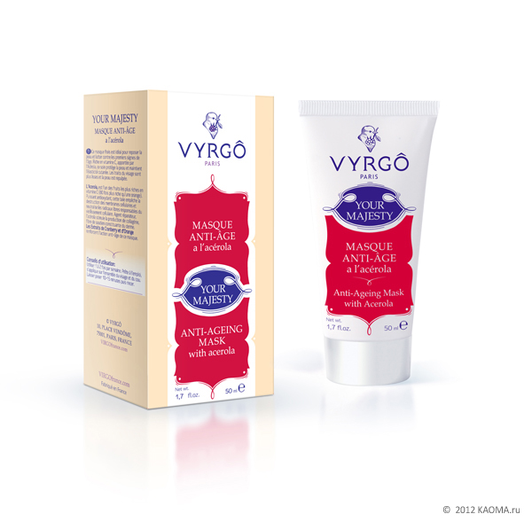 Дизайн упаковки крема для косметики бренда «VYRGO»