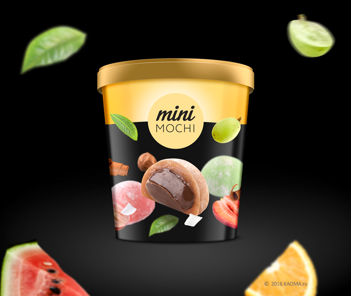 Дизайн упаковка для десертов «Mochi» Австралия